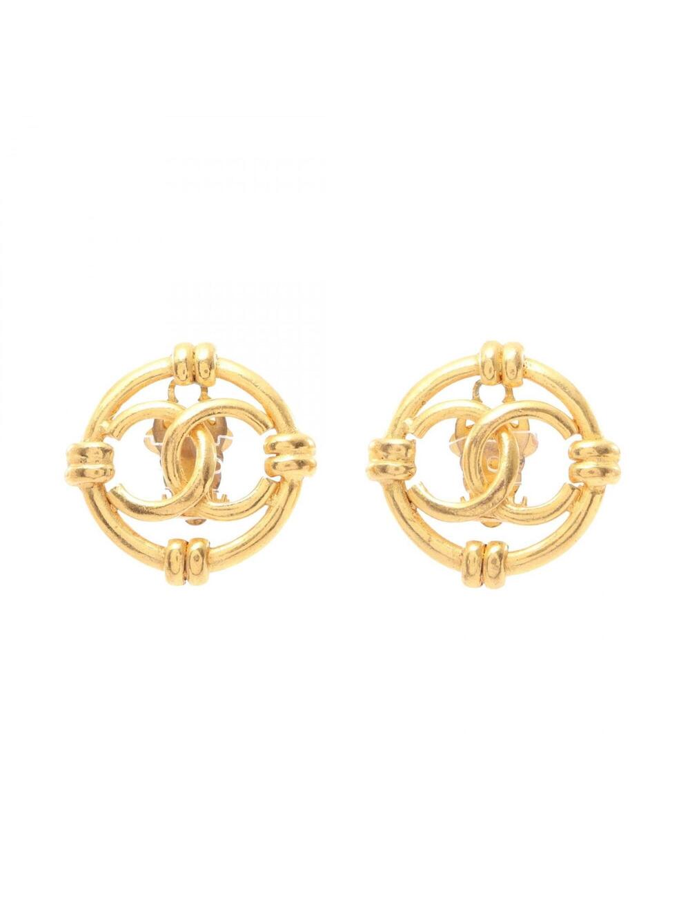 Chanel Cc Logo Clip-On Earrings Metal #351482C59B
